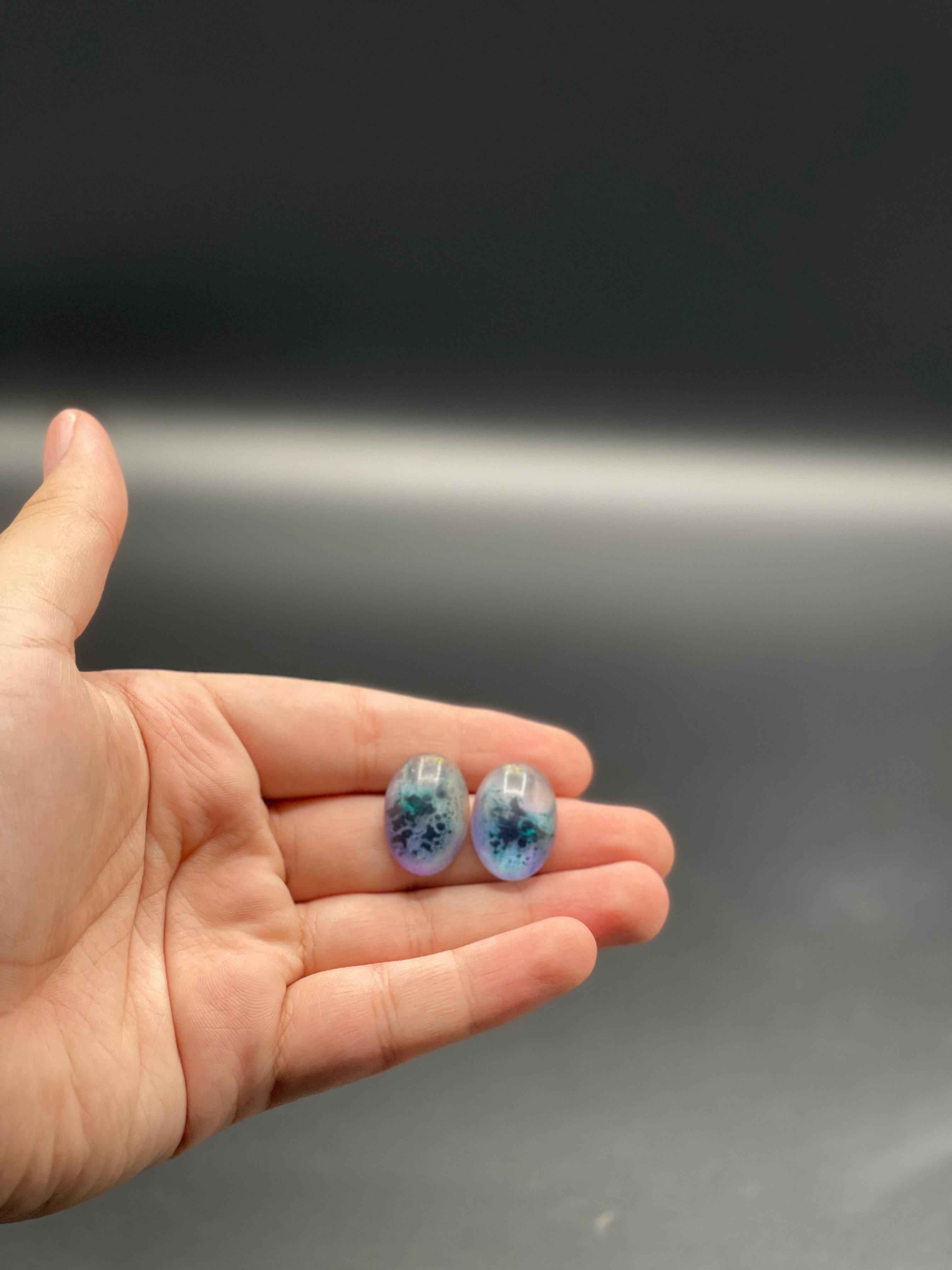 Artisan Earrings With Galaxy Effect – Trendy Handmade Fashion Jewelry