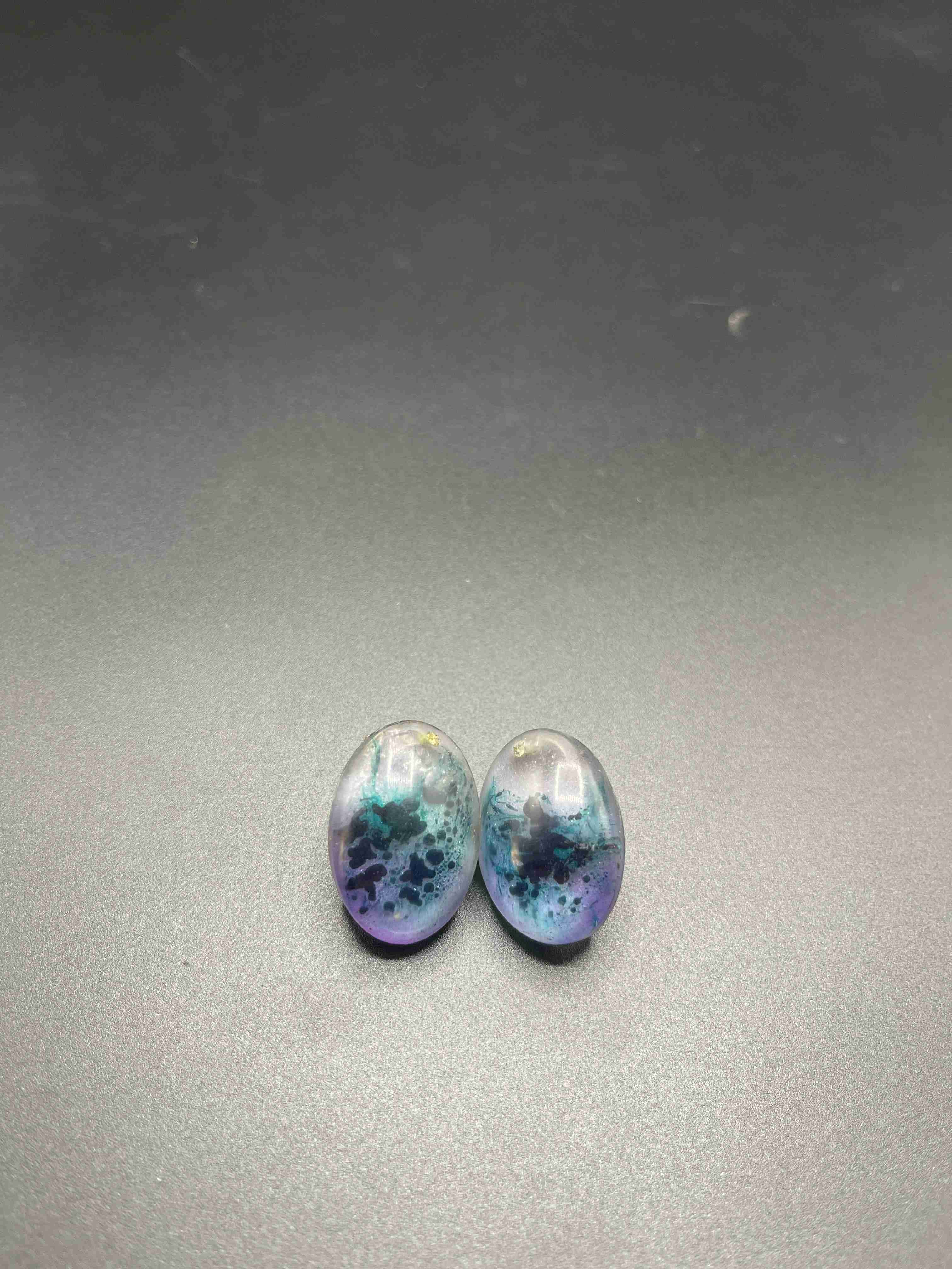 Artisan Earrings With Galaxy Effect – Trendy Handmade Fashion Jewelry